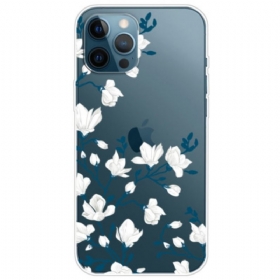 θηκη κινητου iPhone 14 Pro Άνευ Ραφής Λευκά Λουλούδια