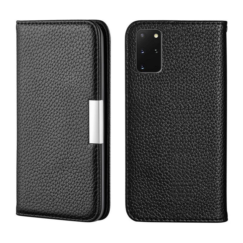 θηκη κινητου Samsung Galaxy S20 Plus / S20 Plus 5G Θήκη Flip Litchi Ultra Chic Faux Leather