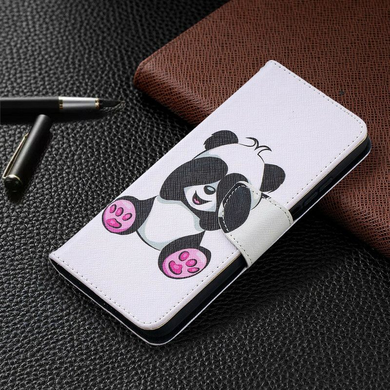 δερματινη θηκη Xiaomi Mi 10T / 10T Pro Panda Fun