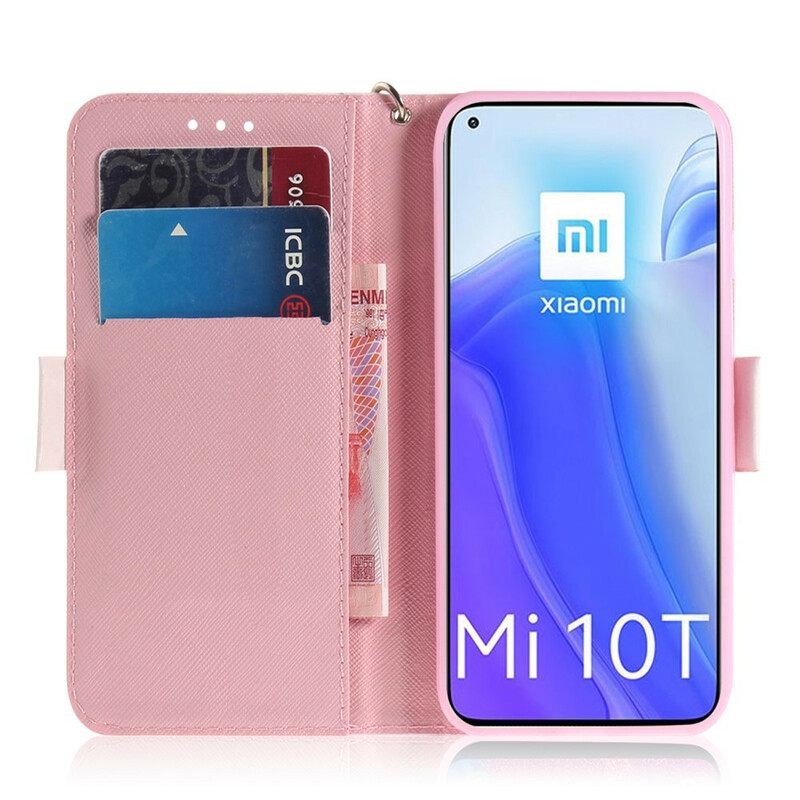 Κάλυμμα Xiaomi Mi 10T / 10T Pro με κορδονι Strappy Cat Friends