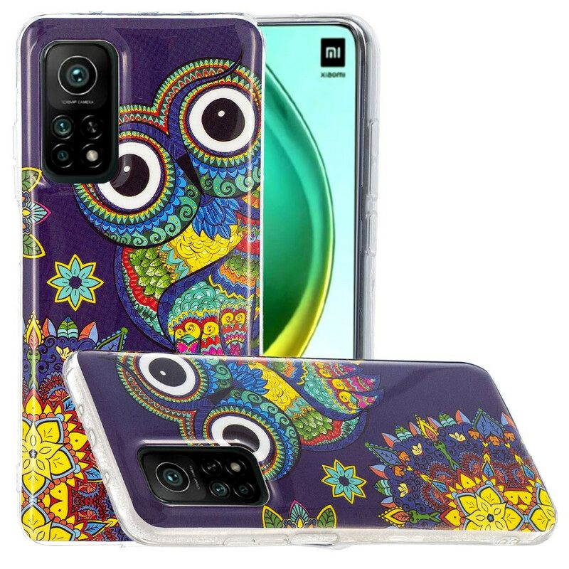 θηκη κινητου Xiaomi Mi 10T / 10T Pro Fluorescent Owl Mandala