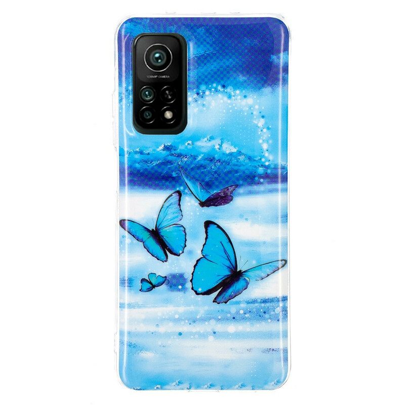 Θήκη Xiaomi Mi 10T / 10T Pro Σειρά Fluorescent Butterflies