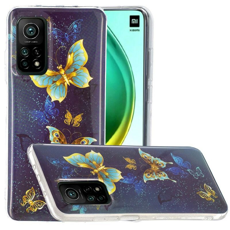 Θήκη Xiaomi Mi 10T / 10T Pro Σειρά Fluorescent Butterflies