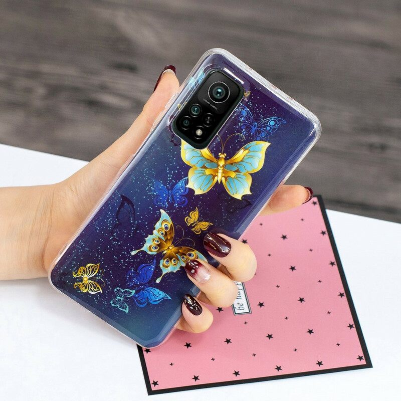 Θήκη Xiaomi Mi 10T / 10T Pro Σειρά Fluorescent Butterflies