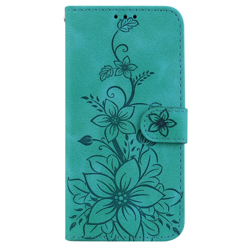 Δερματινη Θηκη iPhone 16 Plus Floral Σιλικόνης