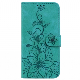 Δερματινη Θηκη iPhone 16 Plus Floral Σιλικόνης