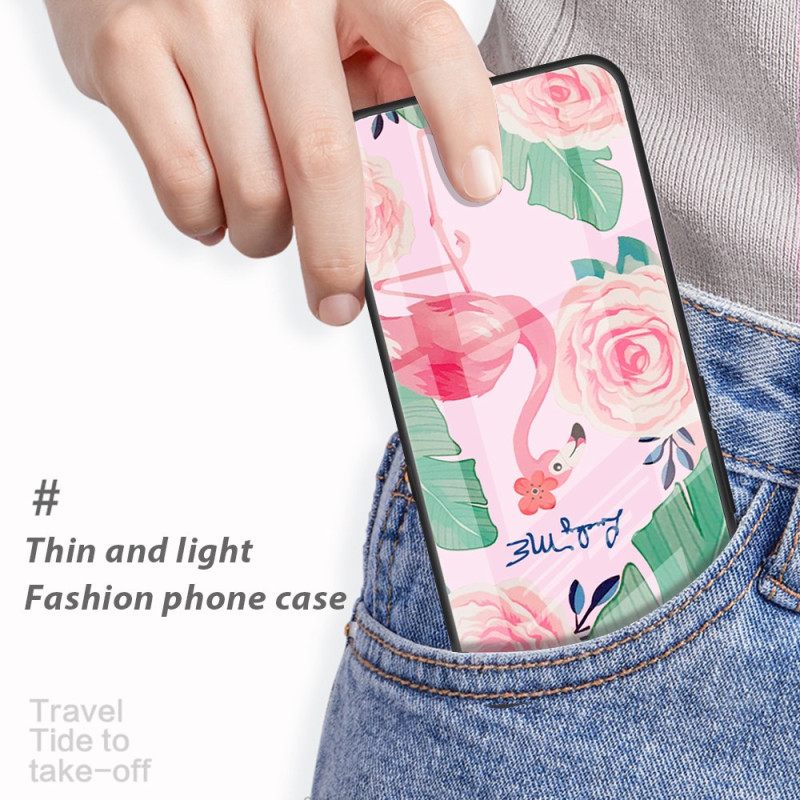 Κάλυμμα iPhone 16 Plus Peony Tempered Glass Σιλικόνης