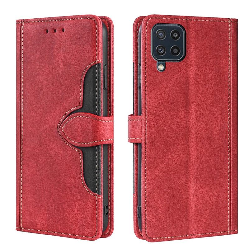 δερματινη θηκη Samsung Galaxy M32 Faux Leather Bicolor Stylish