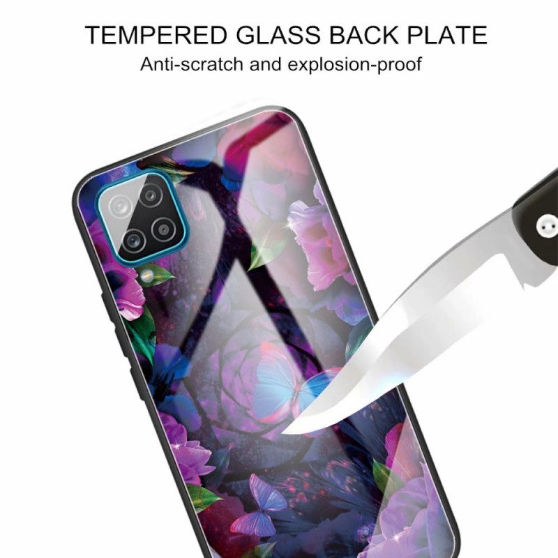 θηκη κινητου Samsung Galaxy M32 Πεταλούδες Παραλλαγή Tempered Glass