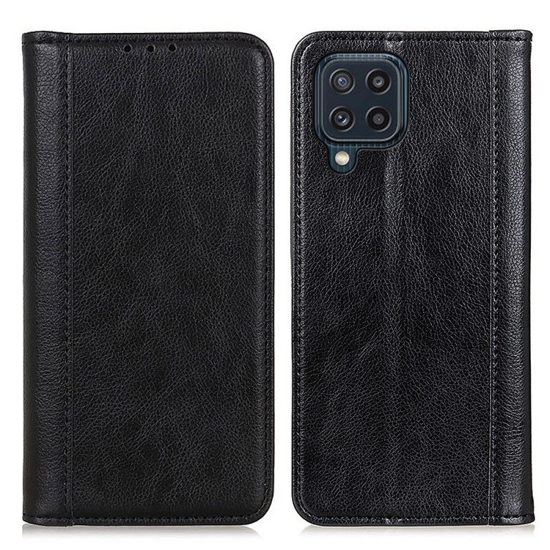 θηκη κινητου Samsung Galaxy M32 Θήκη Flip Elegance Split Leather Litchi