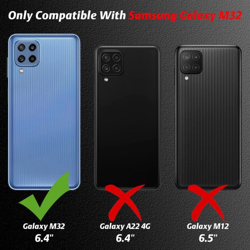 Θήκη Samsung Galaxy M32 Οθόνη Combo Και Tempered Glass