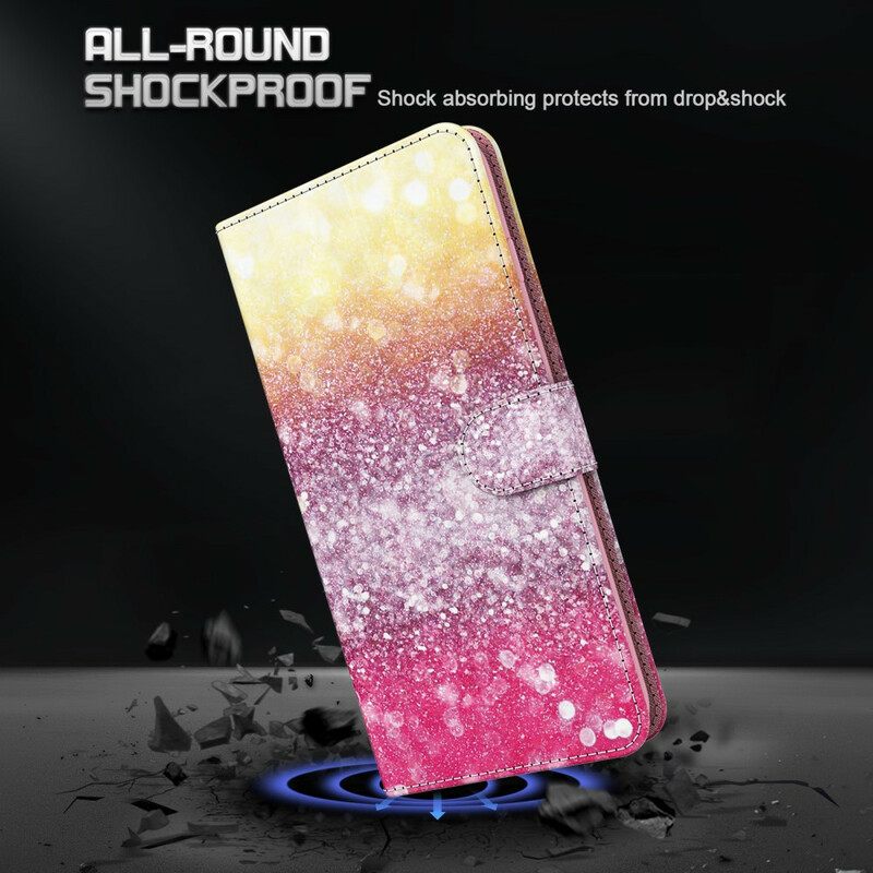 Κάλυμμα Samsung Galaxy S21 Plus 5G Magenta Glitter Gradient