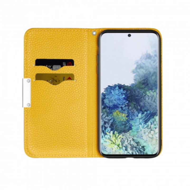 θηκη κινητου Samsung Galaxy S21 Plus 5G Θήκη Flip Faux Leather Litchi Ultra Chic