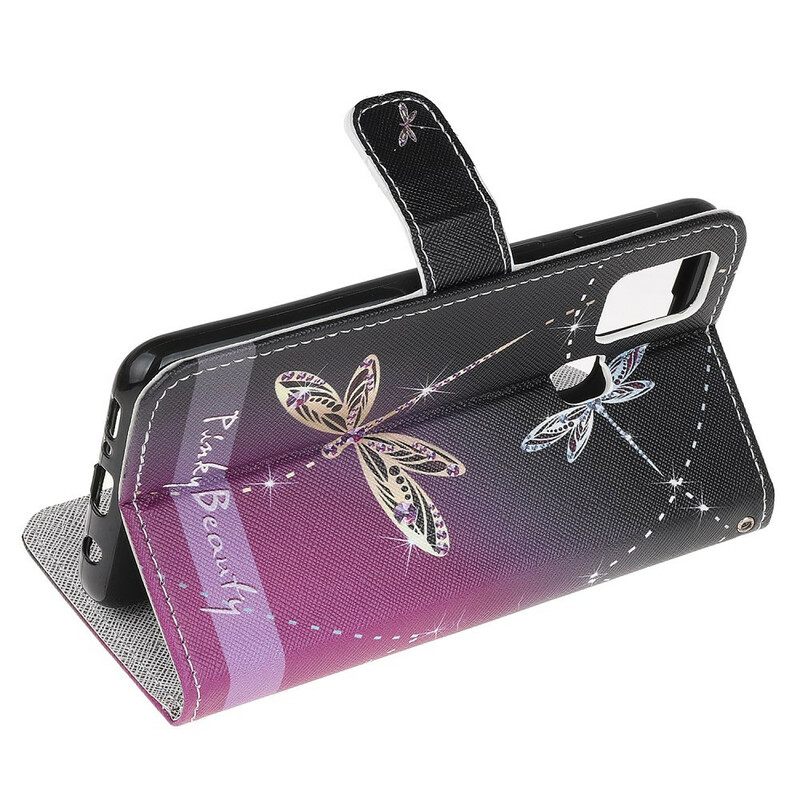 Κάλυμμα Samsung Galaxy M21 με κορδονι Strappy Dragonflies