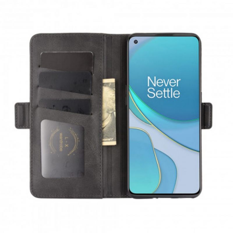 Κάλυμμα OnePlus 9 Θήκη Flip Διπλό Πτερύγιο