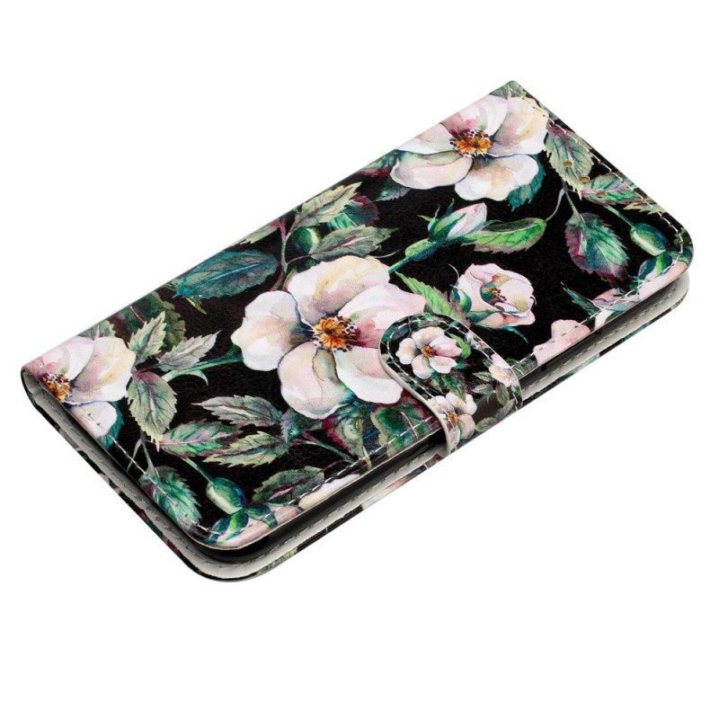 Δερματινη Θηκη iPhone 16 Pro Strap Magnolias