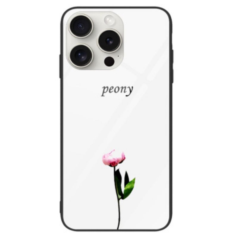 Κάλυμμα iPhone 16 Pro Peony Tempered Glass