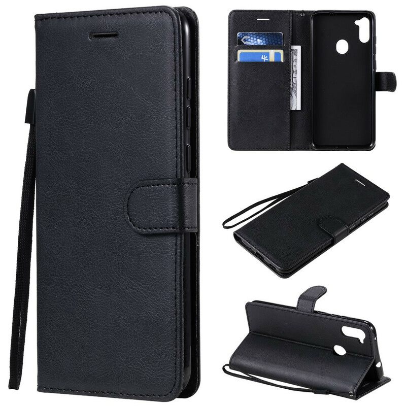 Κάλυμμα Samsung Galaxy M11 Faux Leather Standard