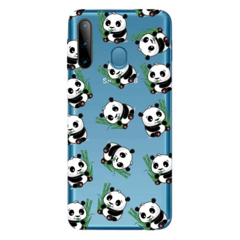 Θήκη Samsung Galaxy M11 Top Pandas Fun