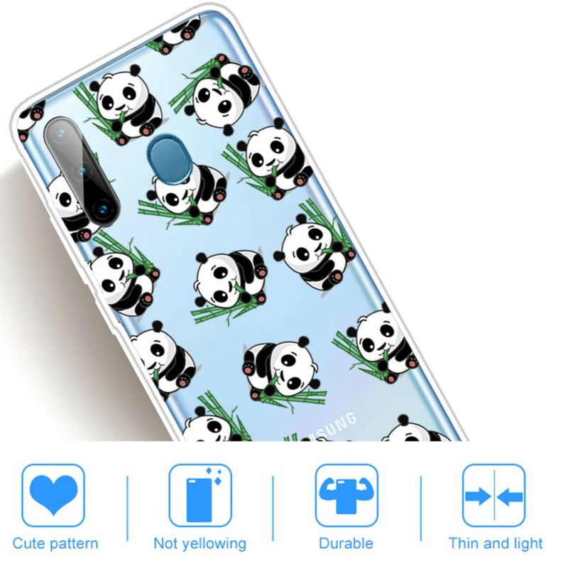 Θήκη Samsung Galaxy M11 Top Pandas Fun