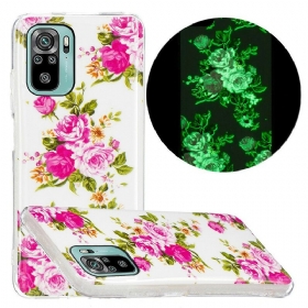 Θήκη Poco M5s Fluorescent Liberty Flowers