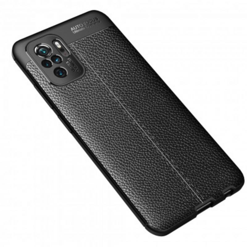 Θήκη Poco M5s Leather Effect Litchi Διπλή Σειρά