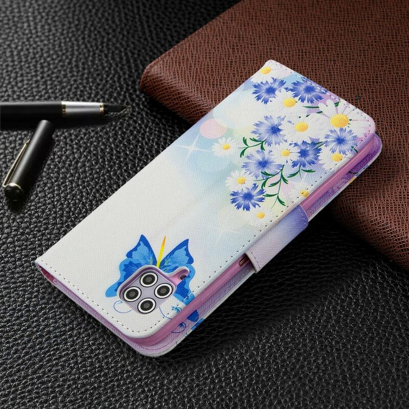 Θήκη Flip Huawei P40 Lite Couture Δερμάτινο Εφέ