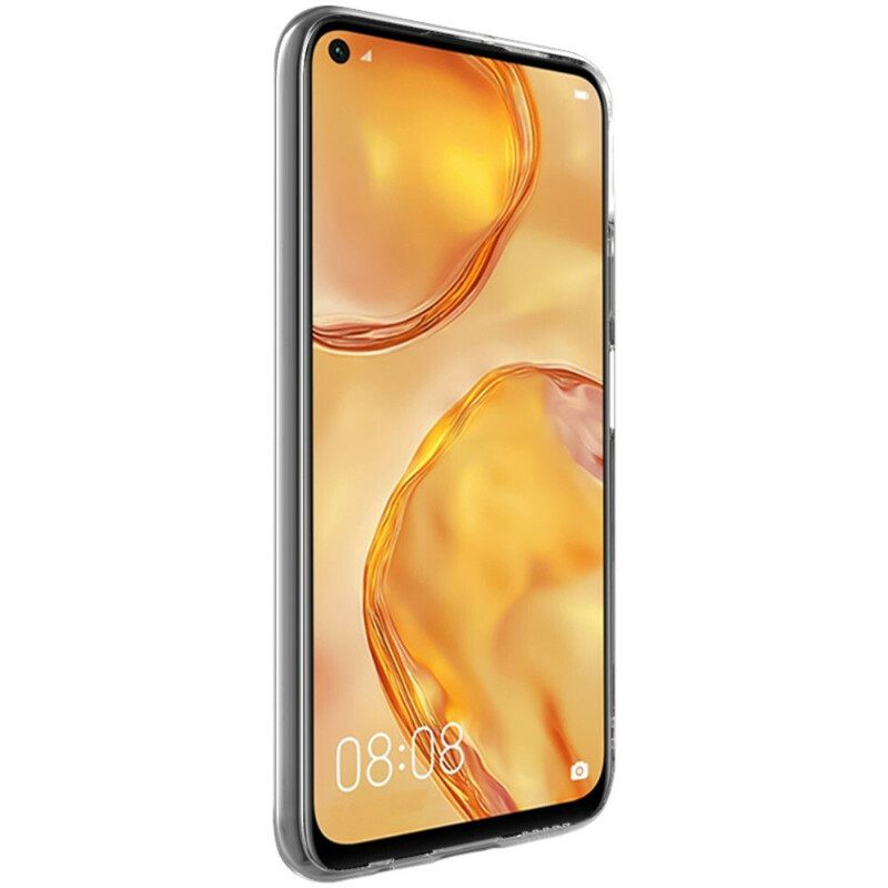 θηκη κινητου Huawei P40 Lite Βουρτσισμένο Ανθρακόνημα