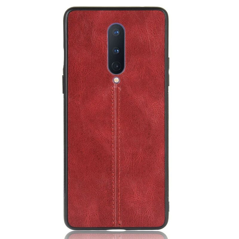 Θήκη OnePlus 8 Couture Δερμάτινο Εφέ