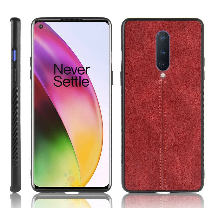 Θήκη OnePlus 8 Couture Δερμάτινο Εφέ