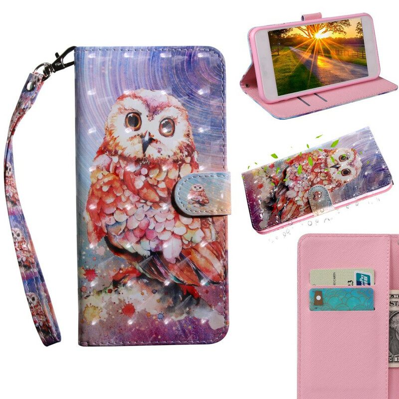 δερματινη θηκη iPhone 13 Pro Light Spot Germain The Owl