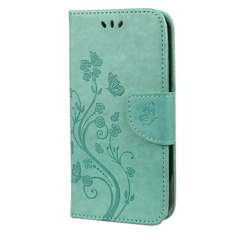 Κάλυμμα iPhone 13 Pro με κορδονι Strappy Floral