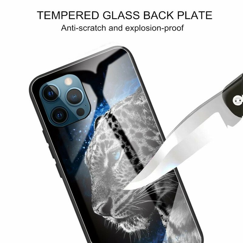 Θήκη iPhone 13 Pro Γυαλί Feline Face Tempered Glass