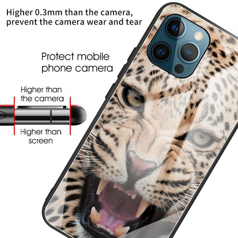 θηκη κινητου iPhone 13 Pro Leopard Tempered Glass