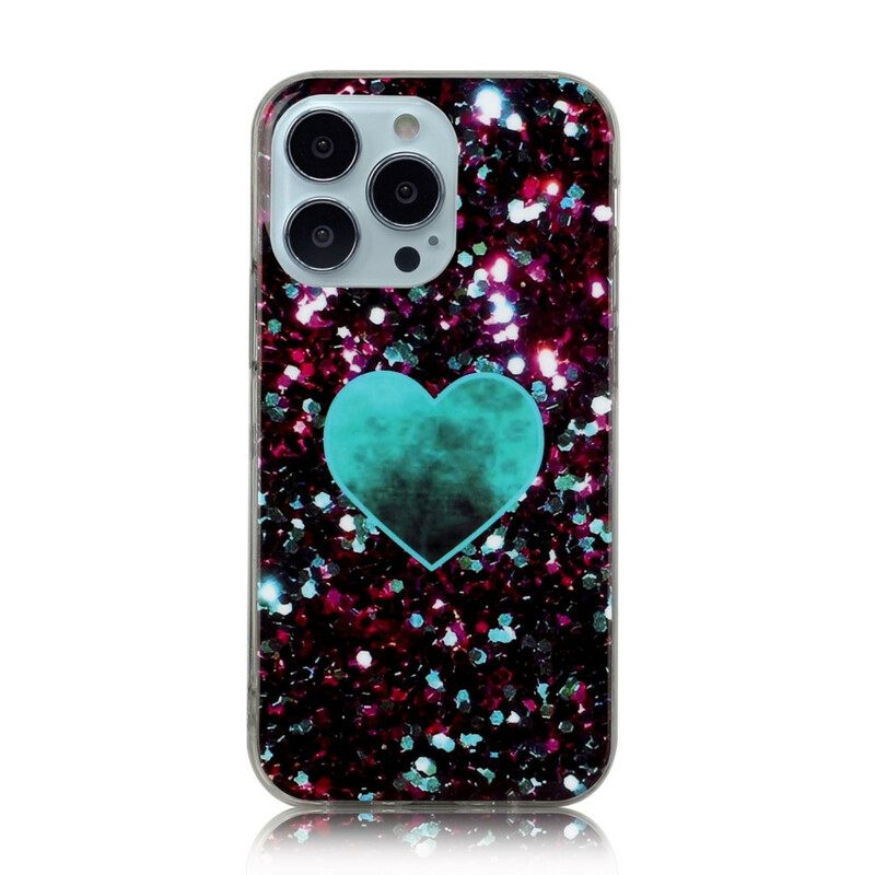 θηκη κινητου iPhone 13 Pro Μάρμαρο Glitter