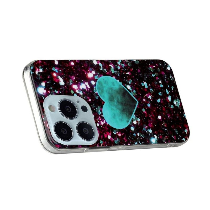 θηκη κινητου iPhone 13 Pro Μάρμαρο Glitter