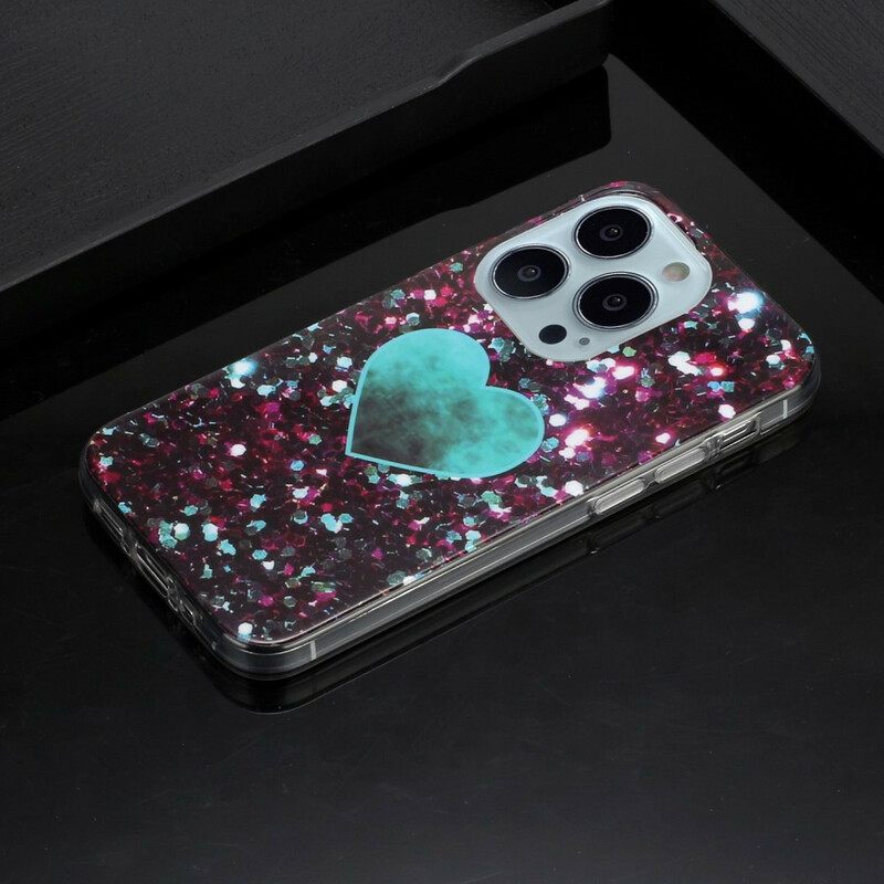 θηκη κινητου iPhone 13 Pro Μάρμαρο Glitter