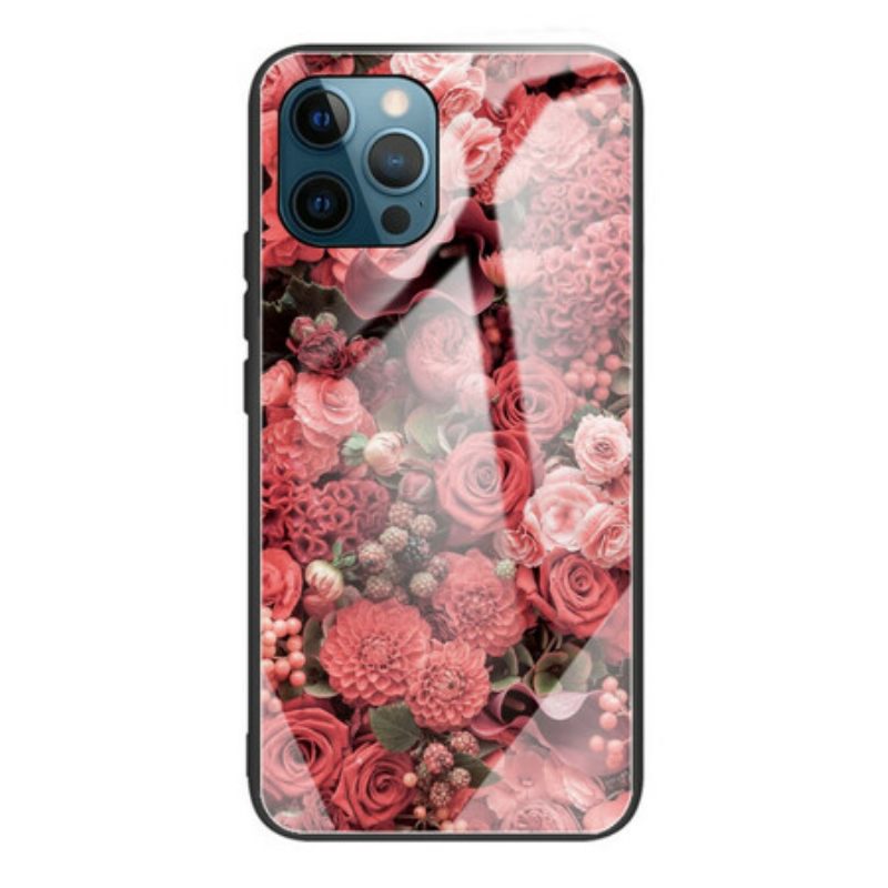 θηκη κινητου iPhone 13 Pro Rose Flowers Tempered Glass