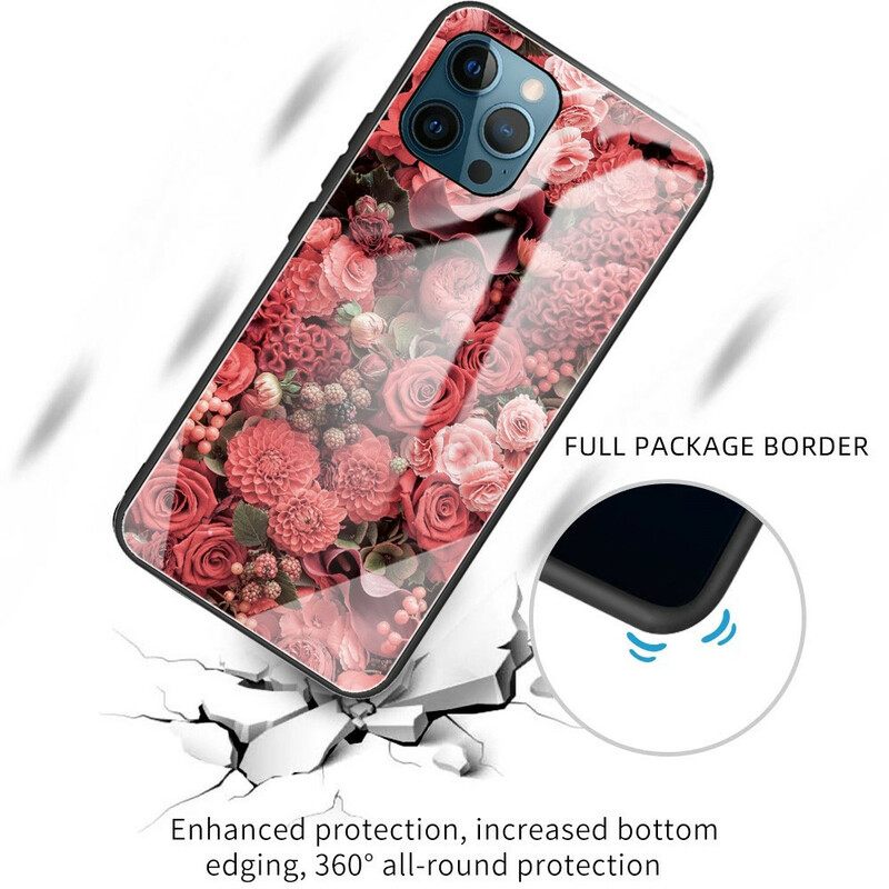 θηκη κινητου iPhone 13 Pro Rose Flowers Tempered Glass