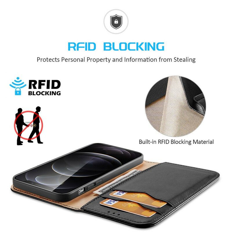 θηκη κινητου iPhone 13 Pro Θήκη Flip Dux Ducis Rfid Split Leather