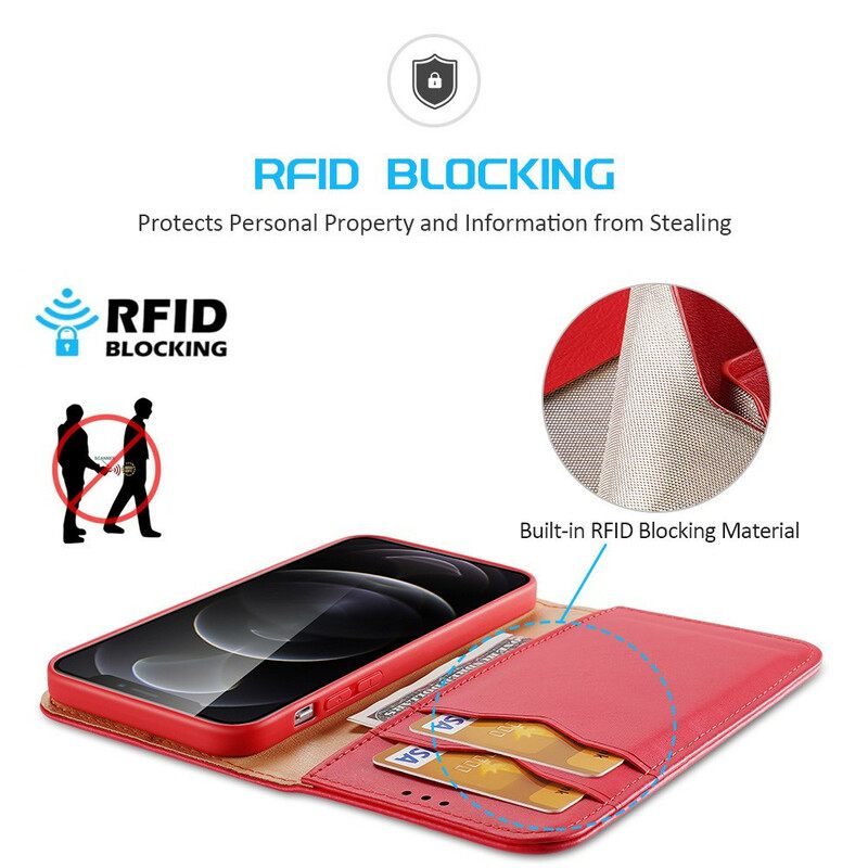 θηκη κινητου iPhone 13 Pro Θήκη Flip Dux Ducis Rfid Split Leather