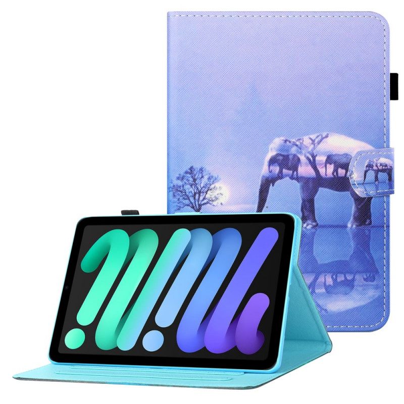 δερματινη θηκη iPad Mini 6 (2021) Elephant Art