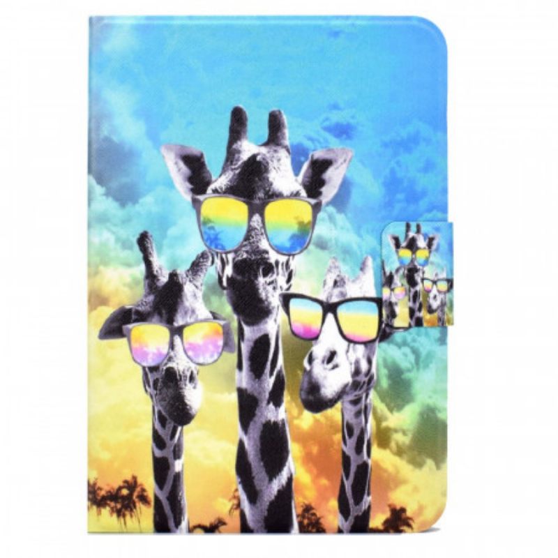 δερματινη θηκη iPad Mini 6 (2021) Funky Giraffes