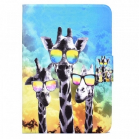 δερματινη θηκη iPad Mini 6 (2021) Funky Giraffes