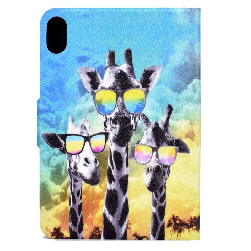 δερματινη θηκη iPad Mini 6 (2021) Funky Giraffes