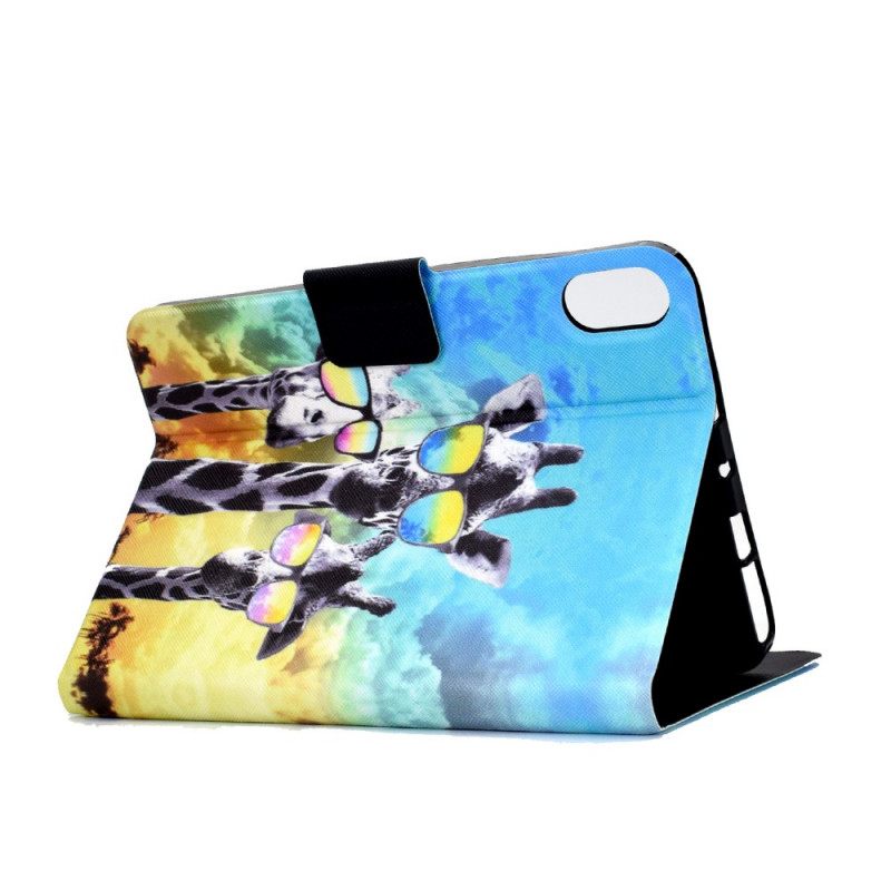 δερματινη θηκη iPad Mini 6 (2021) Funky Giraffes