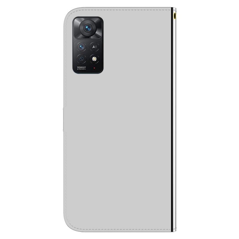 Κάλυμμα Xiaomi Redmi Note 11 Pro / 11 Pro 5G Κάλυμμα Καθρέφτη Από Συνθετικό Δέρμα