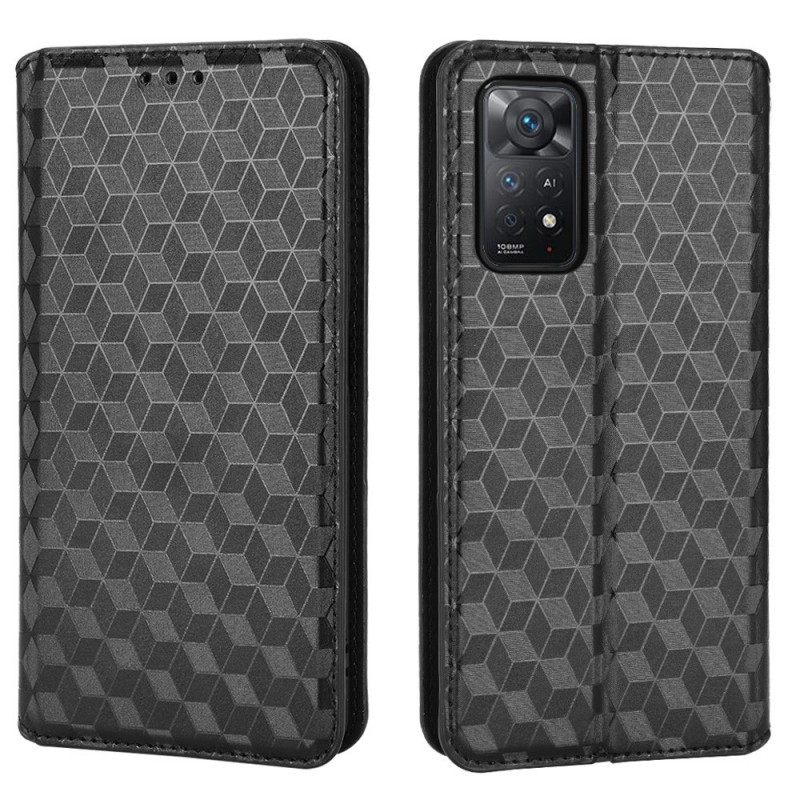 θηκη κινητου Xiaomi Redmi Note 11 Pro / 11 Pro 5G Θήκη Flip 3d Diamond Leather Effect