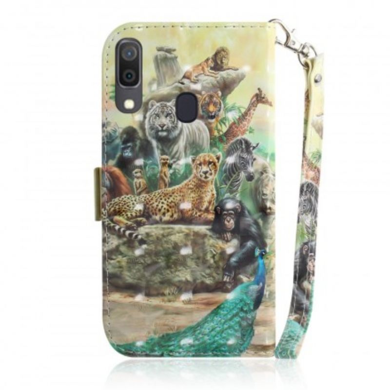 Κάλυμμα Samsung Galaxy A30 με κορδονι Thong Safari Animals