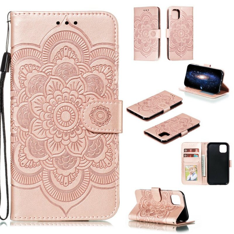 Κάλυμμα iPhone 11 με κορδονι Full Strap Mandala